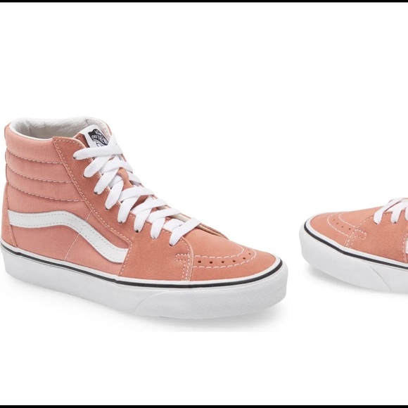 Vans Light Pink Suede High Tops Women size 5.5 - Picture 4 of 8